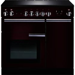 Rangemaster Professional Plus 90 Electric Ceramic - 91840 Range Cooker in Cranberry